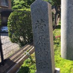 石は時代を超えて・・・近所の神社にある徳山石