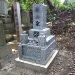 ご要望・ご予算を叶えた、コンパクトな和型墓石。飯塚市内の地域墓地にて